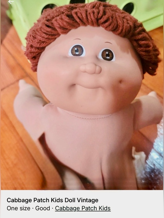 Cabbage Patch Kids Other - Vintage 1978 - 1982 Cabbage Patch Kid Soft Body Doll - Brown Hair